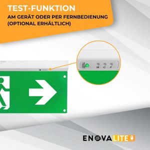 Produktbild für Notbeleuchtung Enovalite 200102-8, Fluchtwegleuchte, LED, Akku