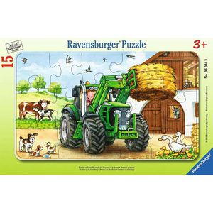 Puzzle Ravensburger 06044, Traktor auf dem Bauernhof