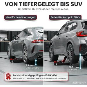Produktbild für Rangierwagenheber Tarpofix WGH-25-RO, rot