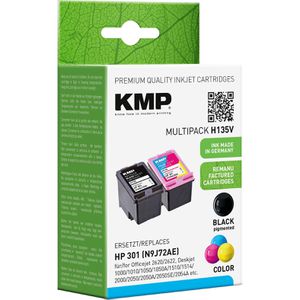 Produktbild für Tinte KMP H135V für HP 301 Multipack