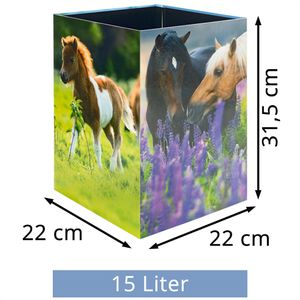 Produktbild für Papierkorb Herma 19741, Pferde