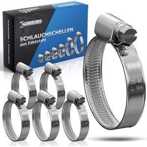Schlauchschelle GARSIDURO SGS-W4-025040-10, Klasse W4, Set