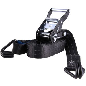 Produktbild für Spanngurt Sandax 296, schwarz, mit Haken &amp; Ratsche