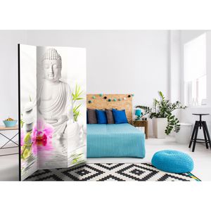 Produktbild für Paravent Artgeist Buddha and Orchids, innen 3-tlg.