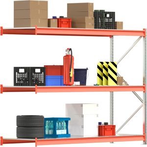 Produktbild für Anbauregal Regalwerk EMMA, 3 Metallböden