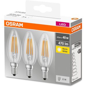 Produktbild für LED-Lampe OSRAM Base Classic B Filament, E14