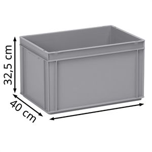 Produktbild für Eurobox Fetra 1308, grau, 63,9 Liter