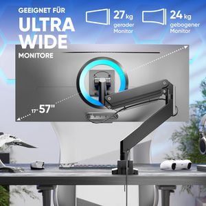 Produktbild für Monitorhalterung Onkron G130-B, VESA 75x75 - 200x200 mm