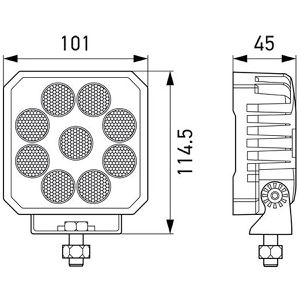 Produktbild für Zusatzscheinwerfer Hella ValueFit TS3000, 12 V / 24 V, LED