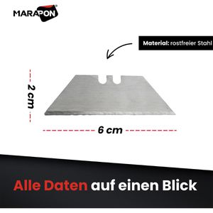 Produktbild für Cuttermesser-Klingen Marapon MCB-1,Trapezklinge