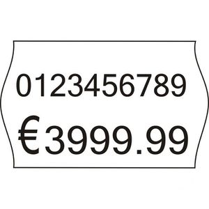 Preisetiketten Böttcher-AG weiß, 26 x 16 mm