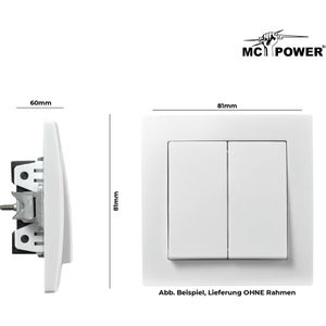 Produktbild für Lichtschalter McPower Flair weiß