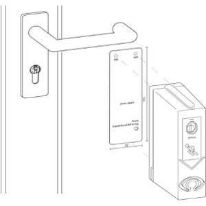 Produktbild für Montagehalterung GfS 901670 selbstklebend