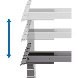 Produktbild für Schreibtischgestell LogiLink EO0051G, grau, 3 Memoryspeicher