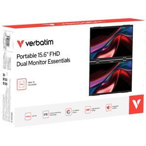 Produktbild für Monitor Verbatim Portable Dual Essentials, 15,6 Zoll