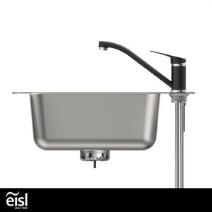 Produktbild für Küchenarmatur EISL SPEED, schwarz matt / chrom