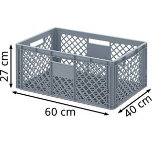 Produktbild für Eurobox AUER EO 64/27, grau, 54 Liter