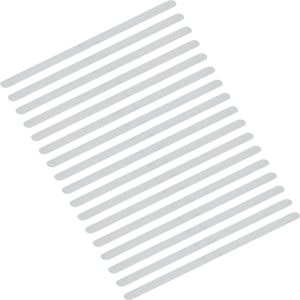 AnTina Antirutsch-Aufkleber Streifen, 17 Stück, 3 x 64cm, transparent , 17 Stück