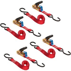 Produktbild für Spanngurt HP-Autozubehör 12104, rot, mit S-Haken &amp; Ratsche