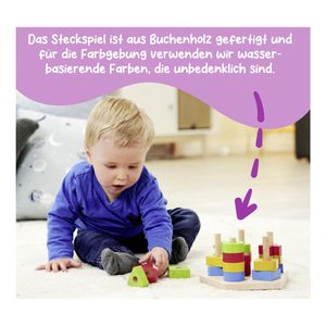 Produktbild für Motorikspielzeug Eichhorn 100002087, Steckspiel