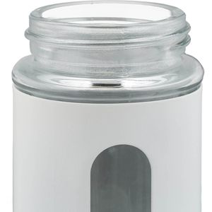 Produktbild für Gewürzgläser Relaxdays aus Glas, mit Edelstahlmantel &amp; -deckel