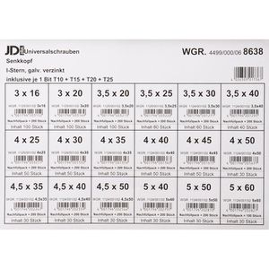 Produktbild für Schraubenset Dresselhaus JD-Plus 8638, silber