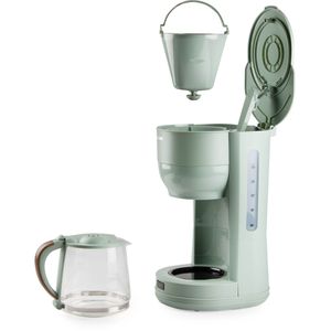 Produktbild für Kaffeemaschine Domo Wood You, DO755K, mit Glaskanne