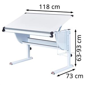 Produktbild für Kinderschreibtisch Inter-Link Matts 3 in 1, aus Holz / Metall
