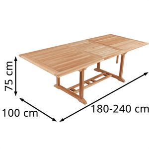 Produktbild für Gartentisch Garden-Pleasure SOLO, Teakholz