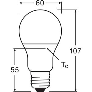 Produktbild für LED-Lampe OSRAM Value Classic A, E27