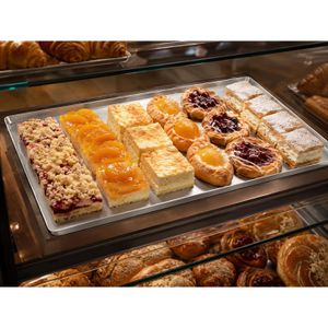 Produktbild für Backblech Contacto 4718/600 Auslageblech silber, aus Aluminium