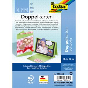 Faltkarten Folia 150550, 220g/m², maigrün
