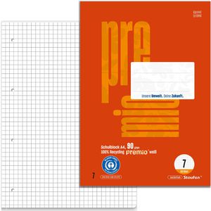 Briefblock Staufen Premio 040751007, Recycling, A4