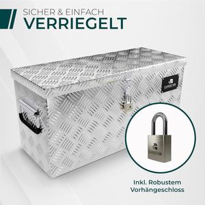 Produktbild für Deichselbox CargoVA Gr. L, aus Aluminium Riffelblech