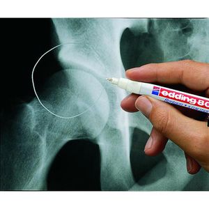 Produktbild für Röntgenmarker Edding 8010, weiß