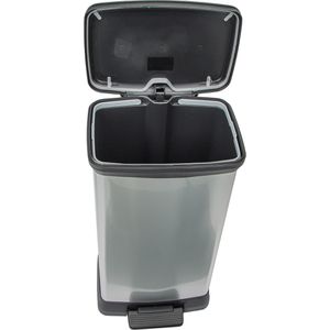 Produktbild für Mülleimer Curver Deco Bin Metallics, silber