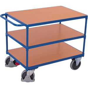 Tischwagen VARIOfit sw-800.600, aus Metall & Holz