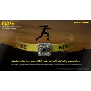 Produktbild für Stirnlampe Nitecore NU05 V2 LED, wiederaufladbar