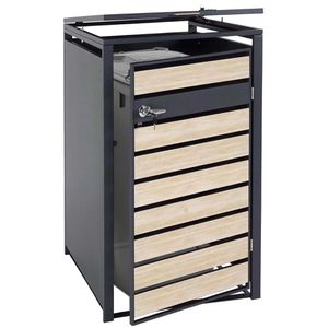 Produktbild für Mülltonnenbox Mendler HWC-J81, Metall