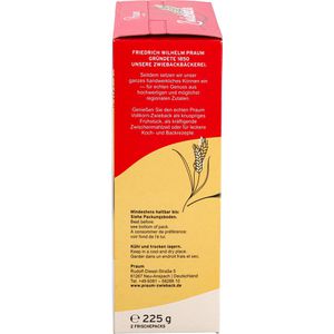 Produktbild für Zwieback Praum Vollkorn, laktosefrei