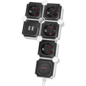 Produktbild für Steckdosenleiste LogiLink LPS276U, mit 1,5m Kabel