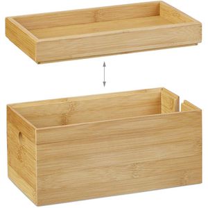 Produktbild für Kabelbox Relaxdays 10022183, aus Bambus / Holz