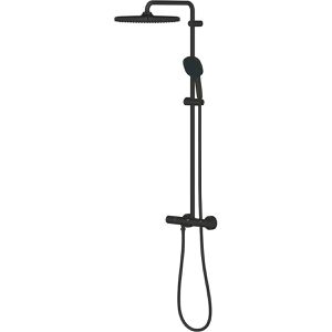 Produktbild für Duschsystem GROHE Vitalio Comfort 250, schwarz matt