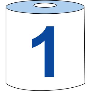 Produktbild für Putztuchrolle Semy-Top Classic, ST-88102, aus Vlies, weiß