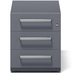 Produktbild für Rollcontainer Bisley Note, aus Metall, anthrazit
