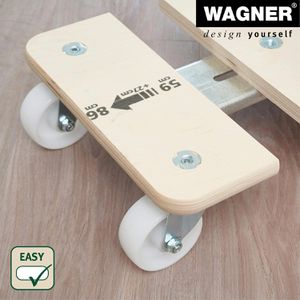 Produktbild für Möbelroller Wagner-System MM1331, Kunststoffrollen