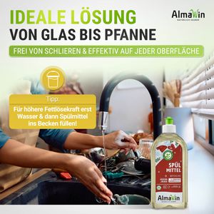 Produktbild für Spülmittel AlmaWin Winterglanz, mikroplastikfrei, Konzentrat