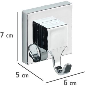 Produktbild für Handtuchhalter Wenko Quadro Vacuum-Loc, 2 Stück