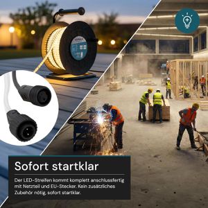 Produktbild für Lichtschlauch Luxula LX700110, LED, neutralweiß