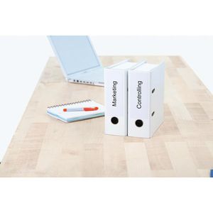 Produktbild für Rückenschilder Herma 5121, für A5 Ordner, weiß